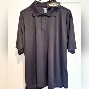 NWT Willow Black Polo Shirt Relaxed Fit Size L Very Good Condition